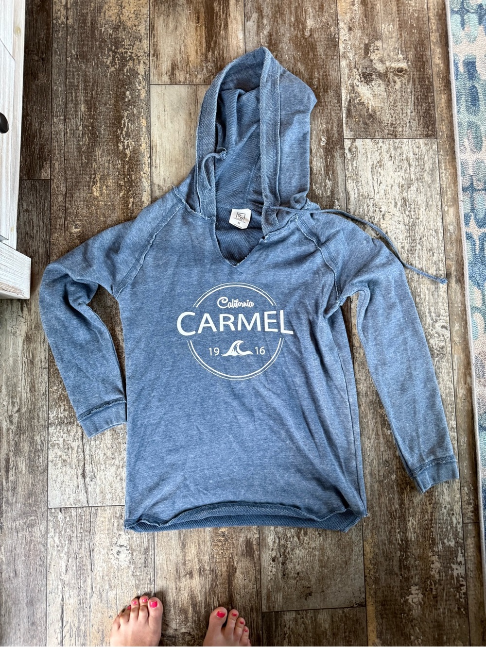 2 for $20 sale: Ragwear USA blue lightweight hoodie sweatshirt “Carmel , CA